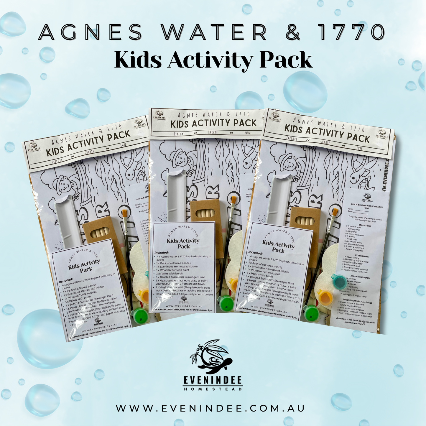 Kids Activity Pack – Agnes Water & 1770 Edition