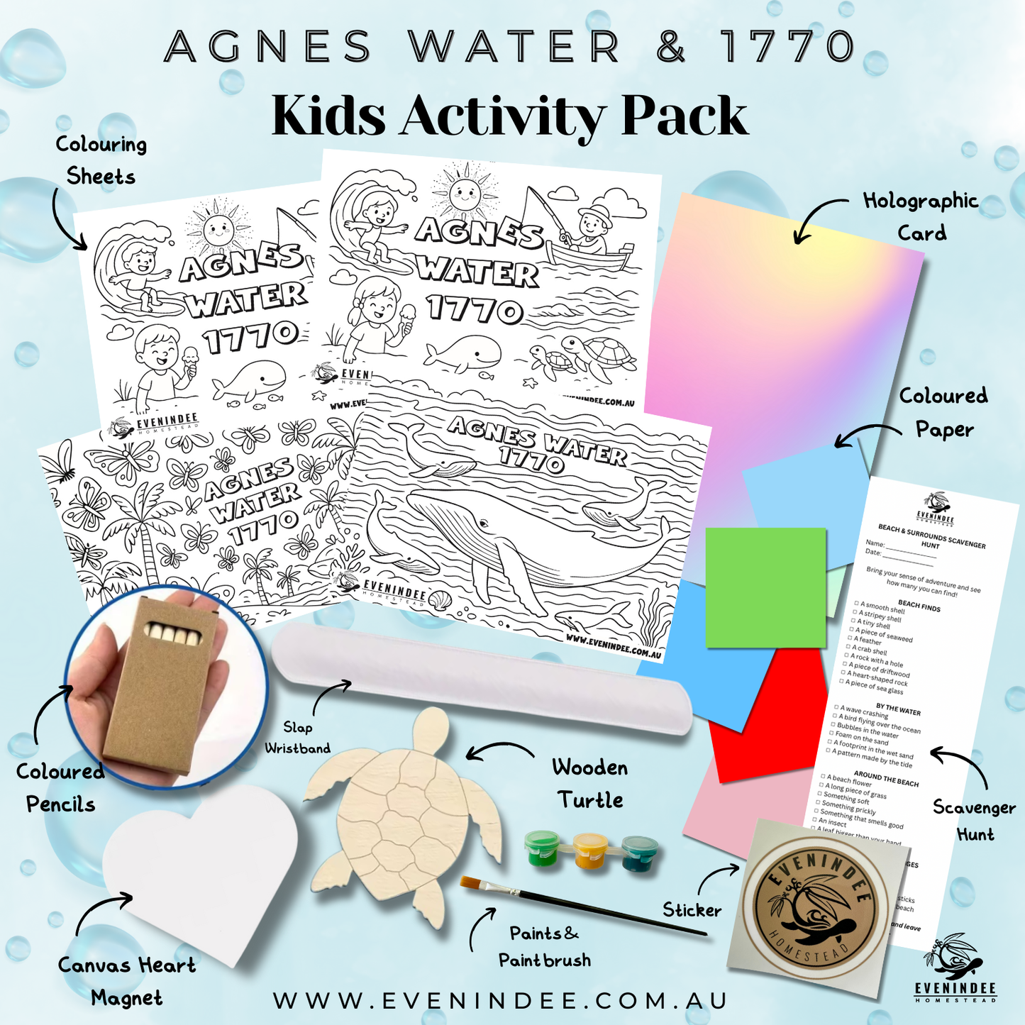 Kids Activity Pack – Agnes Water & 1770 Edition