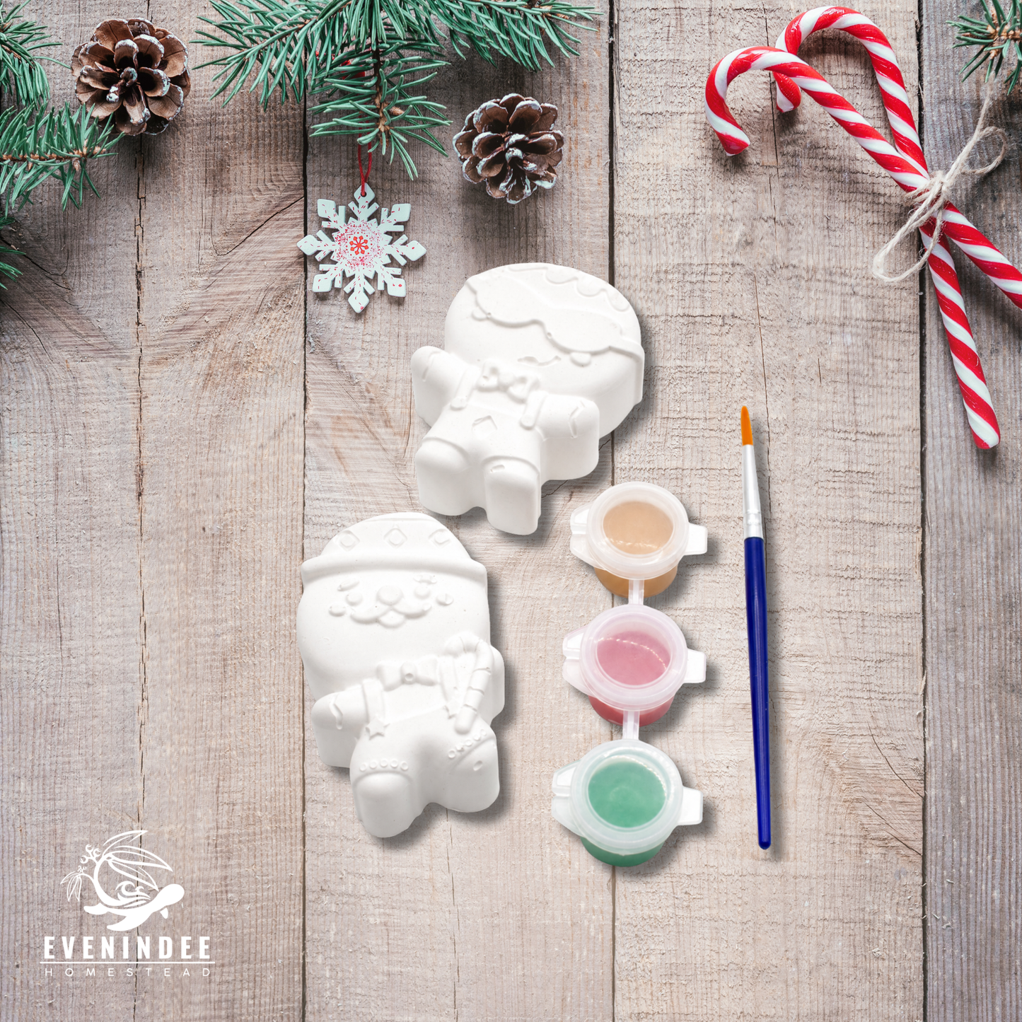 Plaster of Paris Paint Christmas Kits
