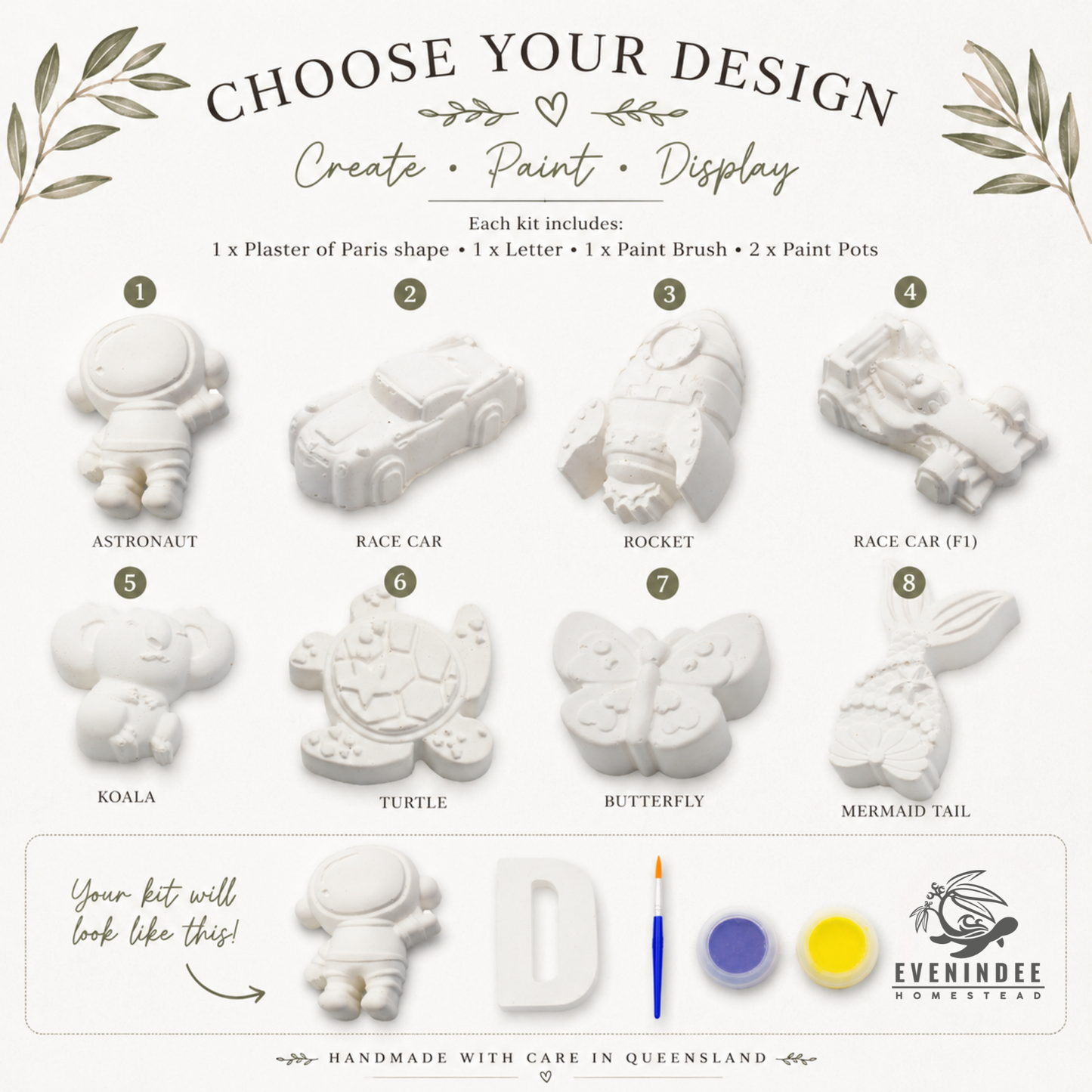 Plaster of Paris Paint Kit – The Perfect Party Favour & Creative Gift