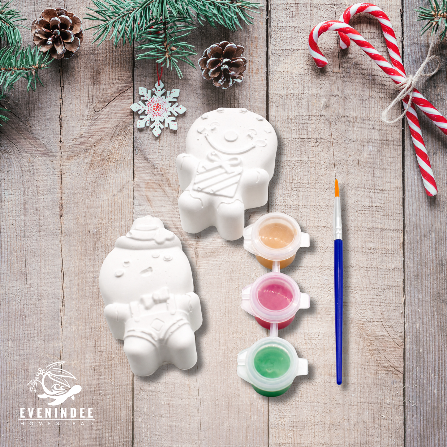 Plaster of Paris Paint Christmas Kits