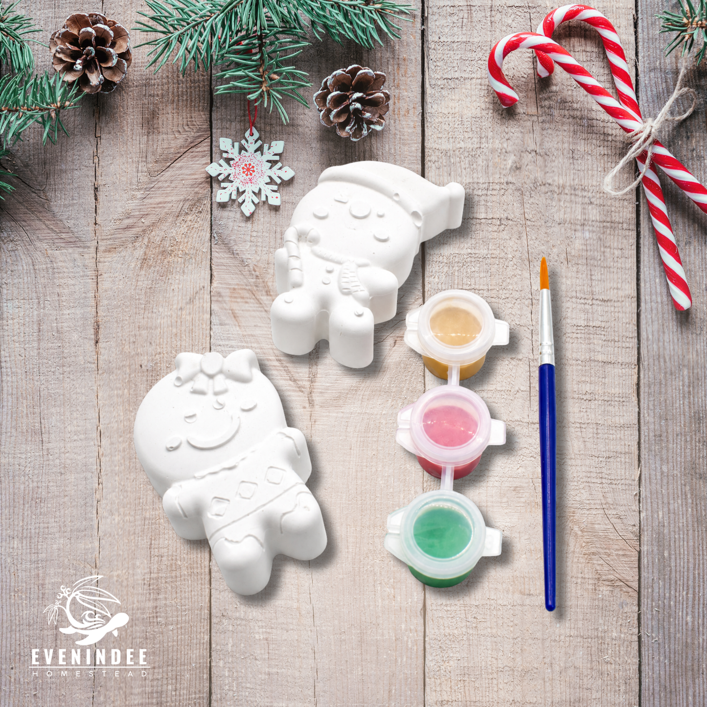 Plaster of Paris Paint Christmas Kits