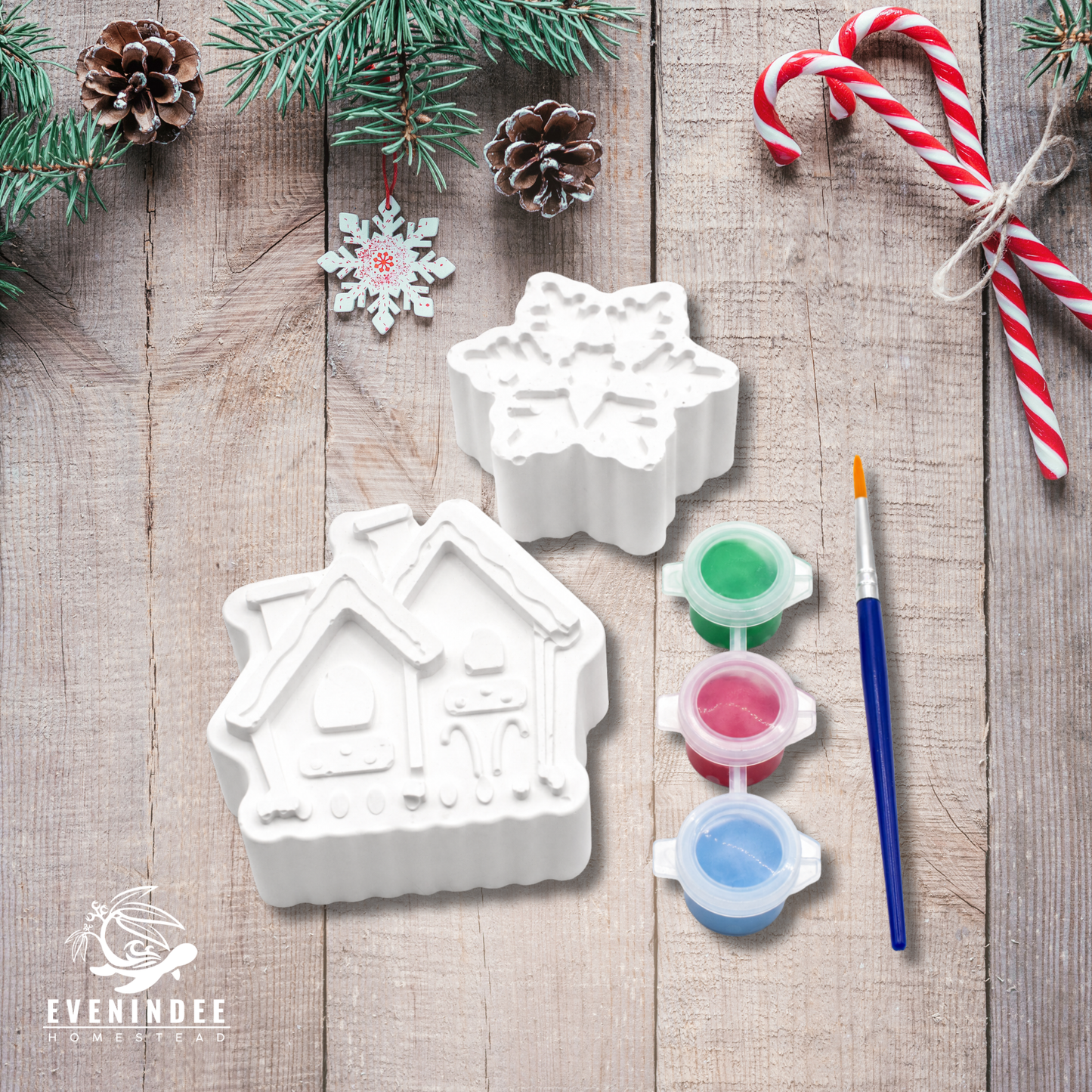 Plaster of Paris Paint Christmas Kits