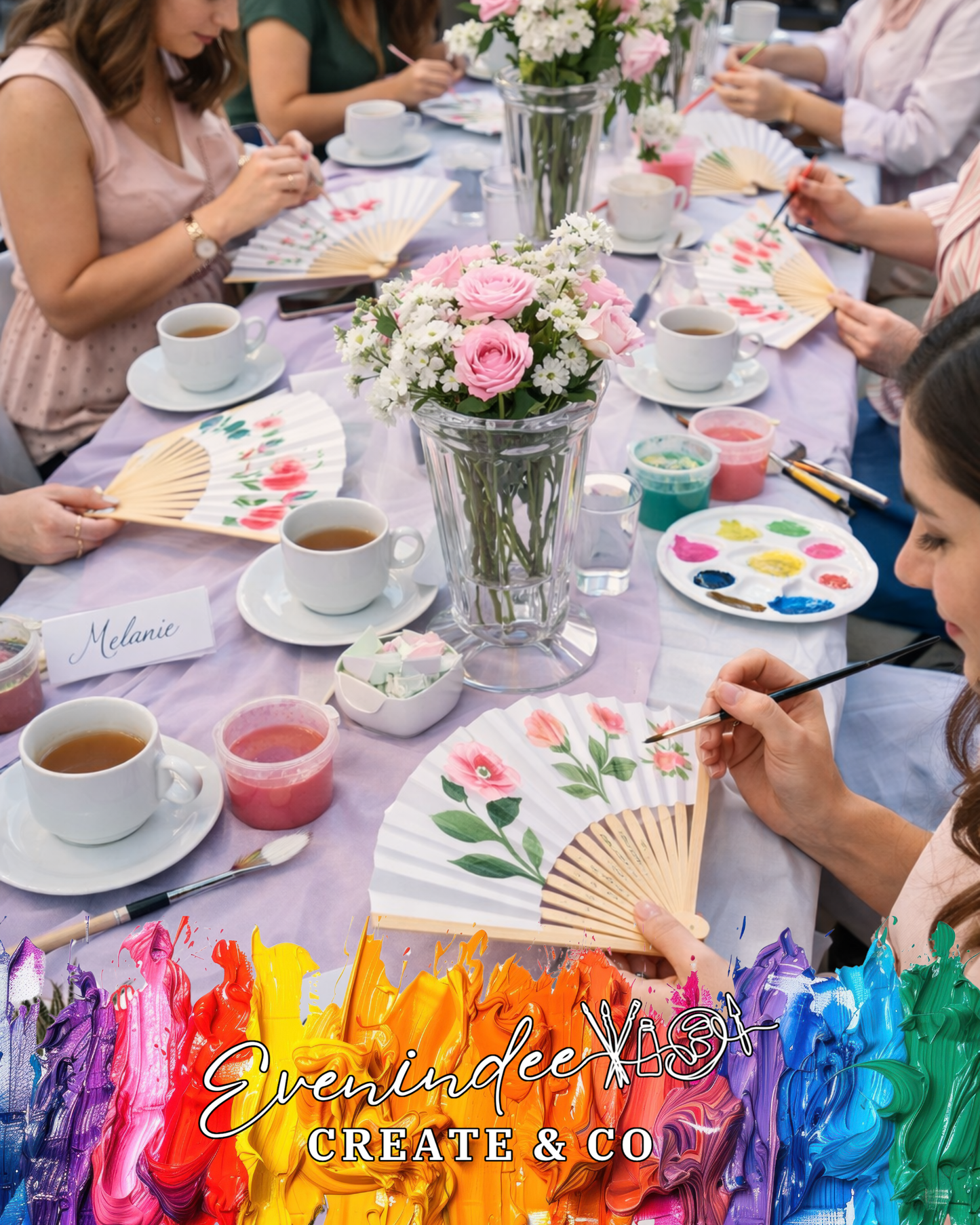 Paint a Paper Fan Workshop – Private Party