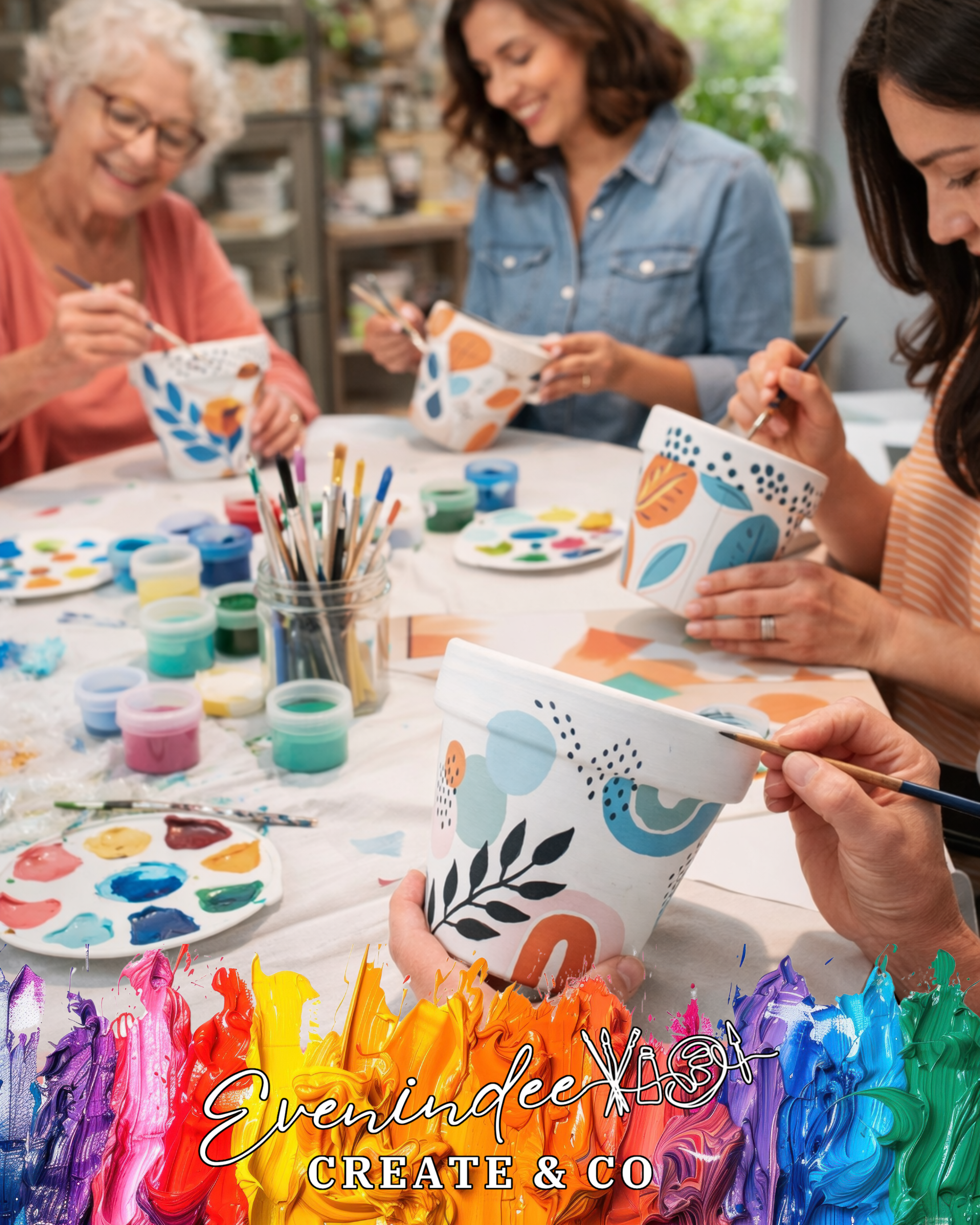 Private Paint a Pot Workshop (Teen/Adult) – Evenindee Homestead